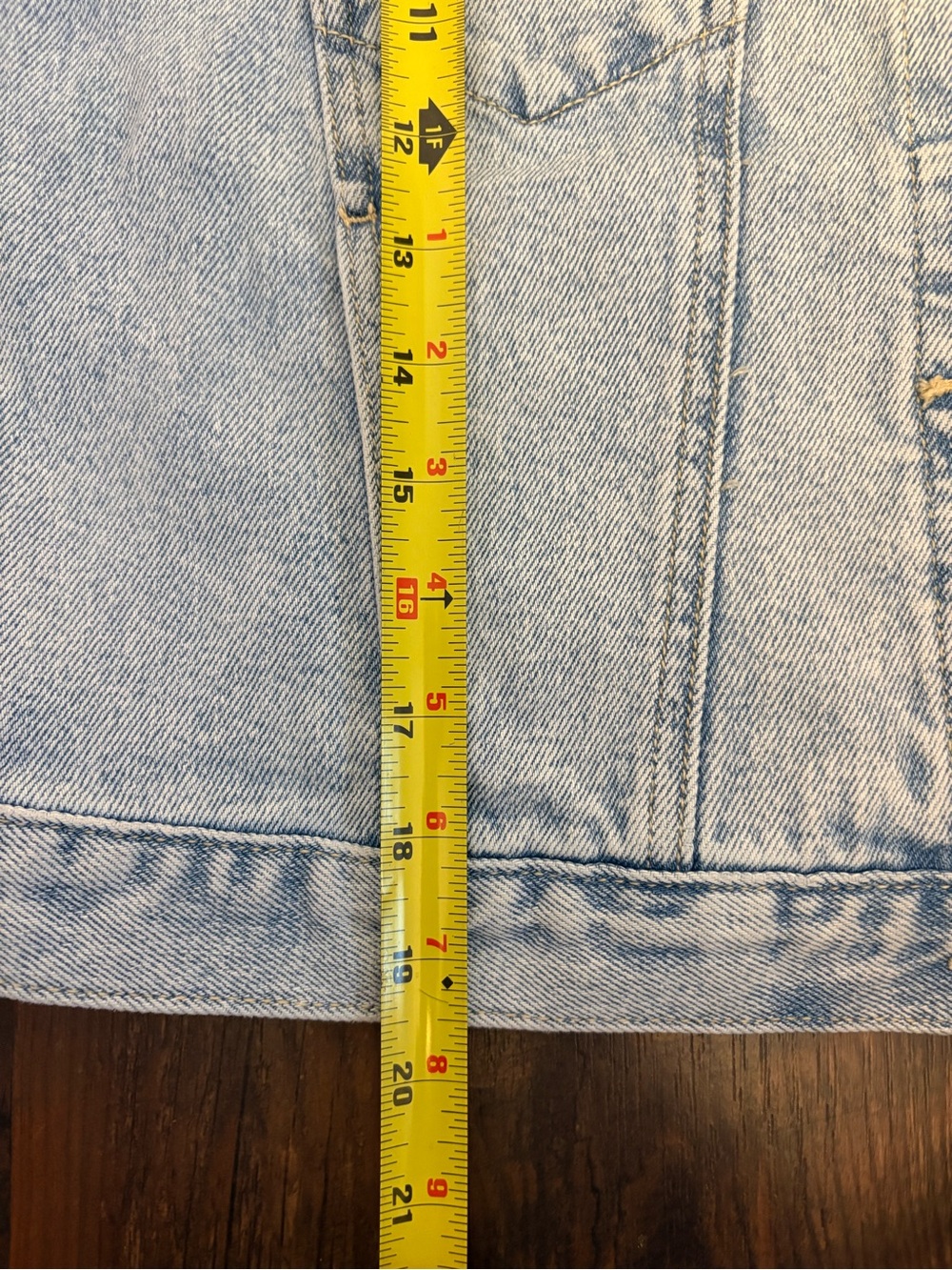 Hollister Light Wash Blue Denim Trucker Jacket - Picture 7 of 7